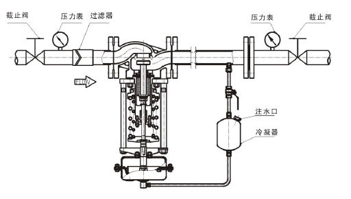 調節(jié)蒸汽，閥后壓力調節(jié)型